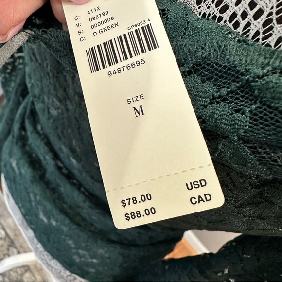 Anthropologie Long Sleeve Green 100% Lace Top Size Medium - Picture 12 of 16